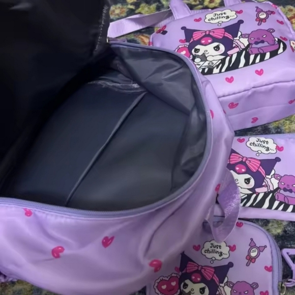 Kuromi Backpack Set - Purple - Picture 6 of 6